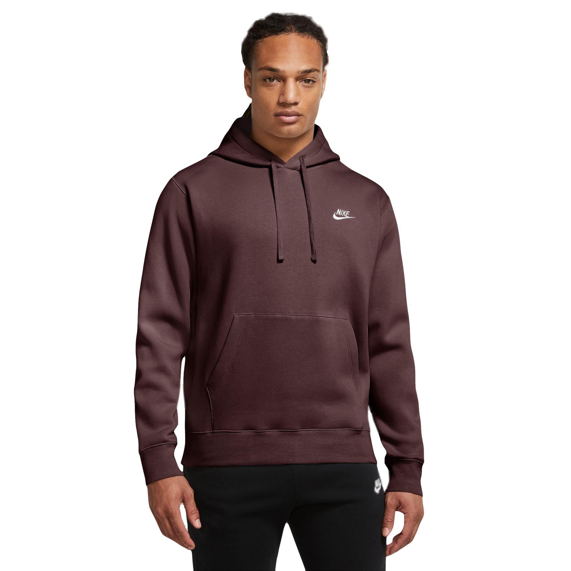 Mens nike burgundy hoodie sale